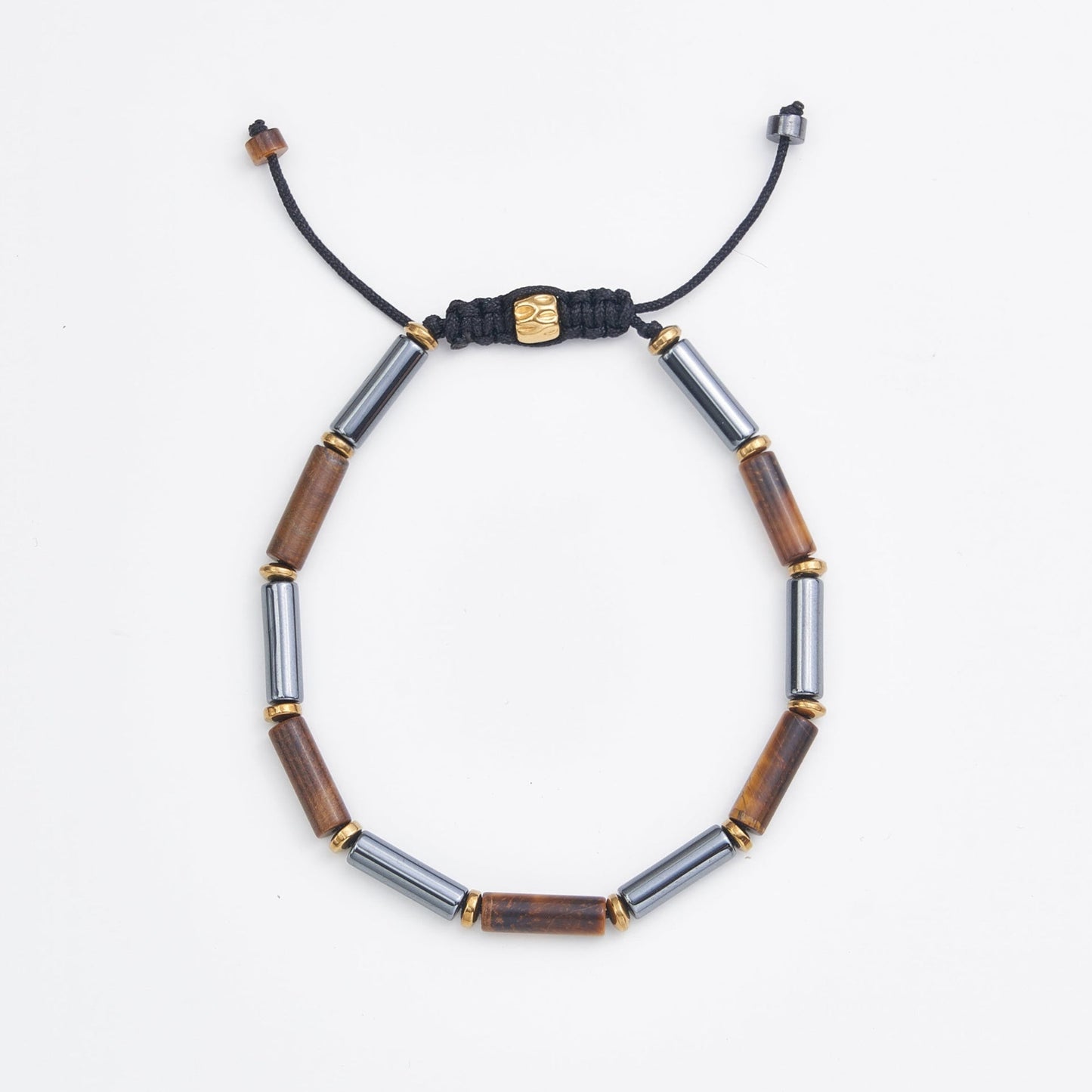 Radiant Guardian Tiger Eye & Black Onyx Delicate Bracelet (4mm)