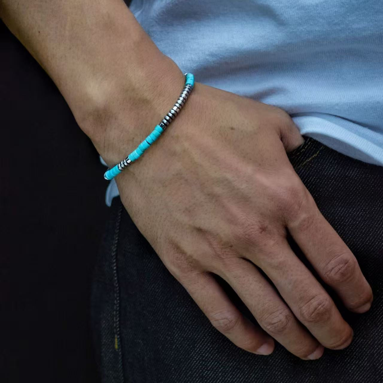 Turquoise Dainty Bracelet(4mm)