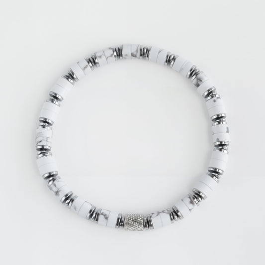 Dainty Howlite Bracelet 6mm