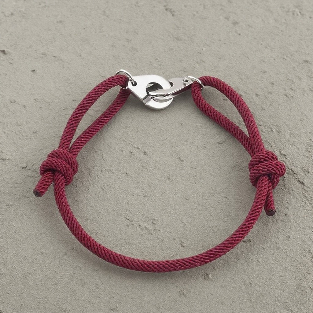 Hand Rope Stainless Steel Bracelet