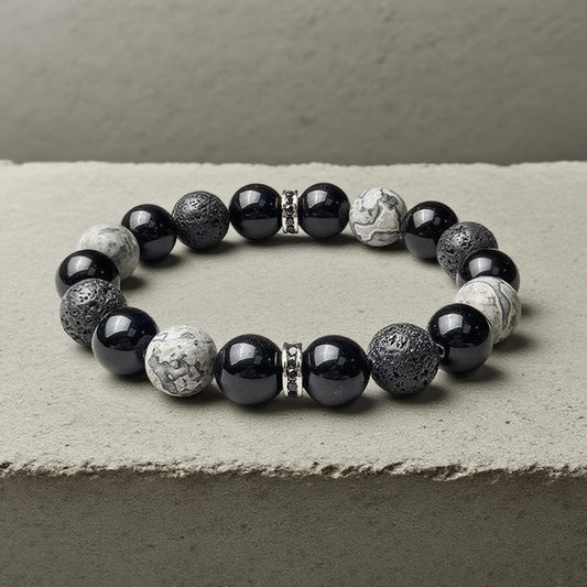 Protection Charm Handmade Stretch Bracelet