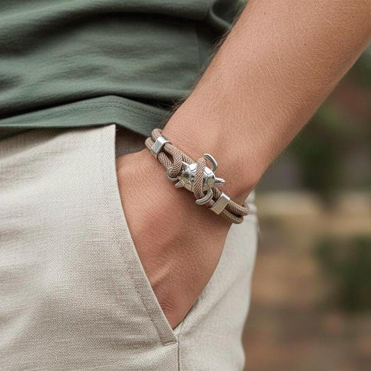 Guardian Shell Adjustable Braided Rope Bracelet