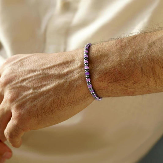 Dainty Amethyst Gold Plated Bracelet