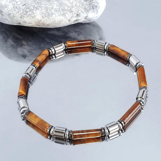 Lumen Line Tiger's Eye Dainty Bracelet (4mm)