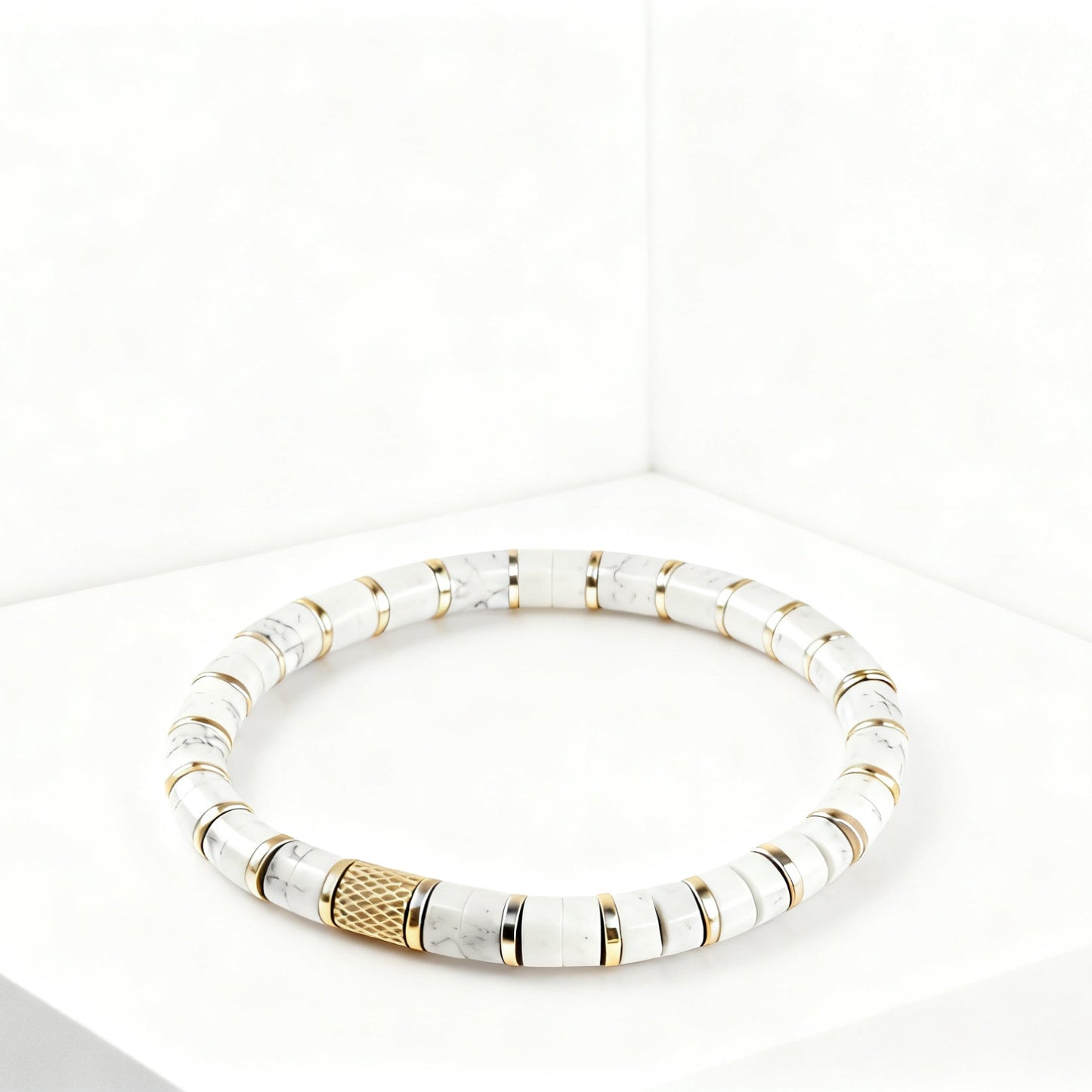 Dainty Howlite Bracelet 6mm