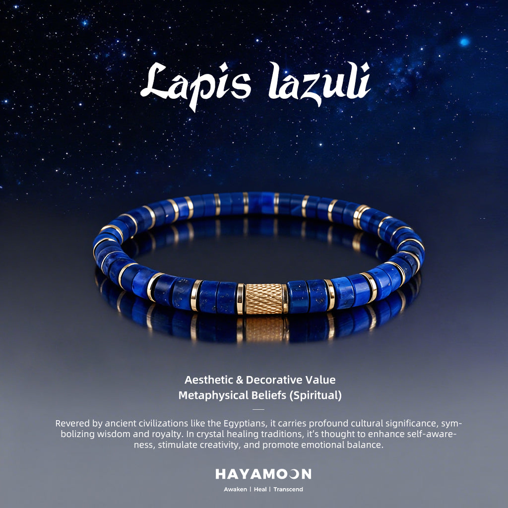 Dainty Lapis Lazuli Bracelet 6mm