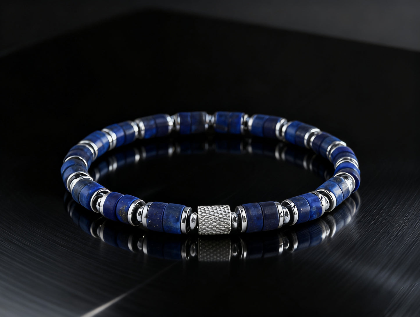 Dainty Lapis Lazuli Bracelet 6mm