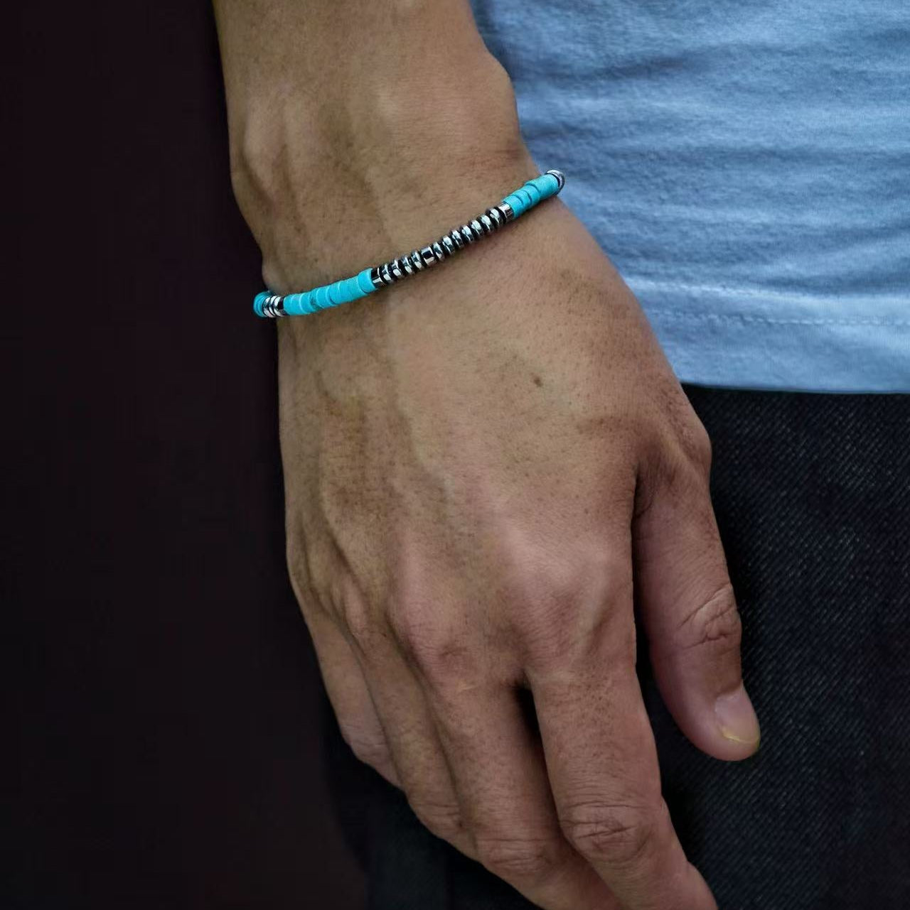 Turquoise Dainty Bracelet(4mm)