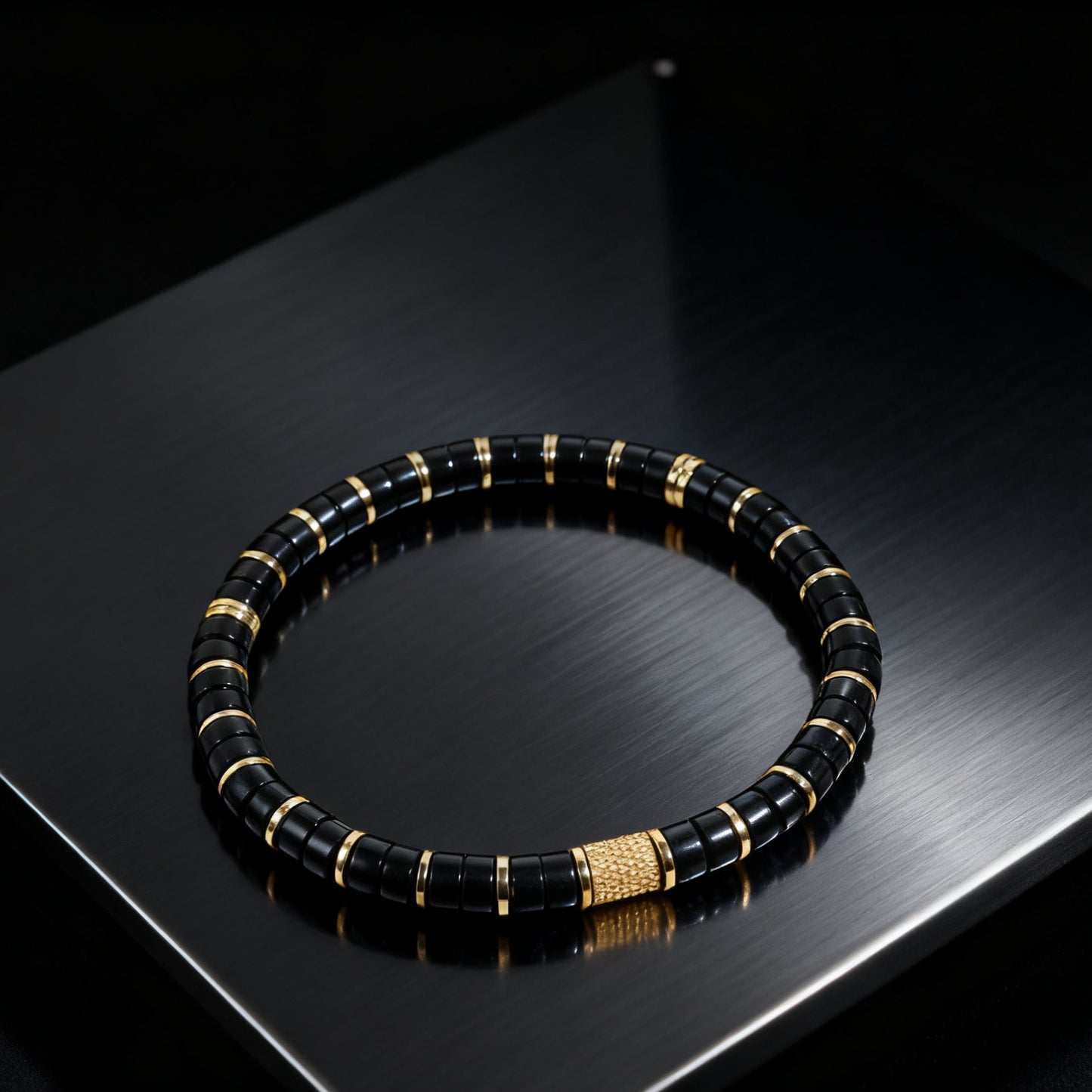 Black Agate Bracelet 6mm