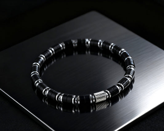 Black Onyx Agate Bracelet 6mm