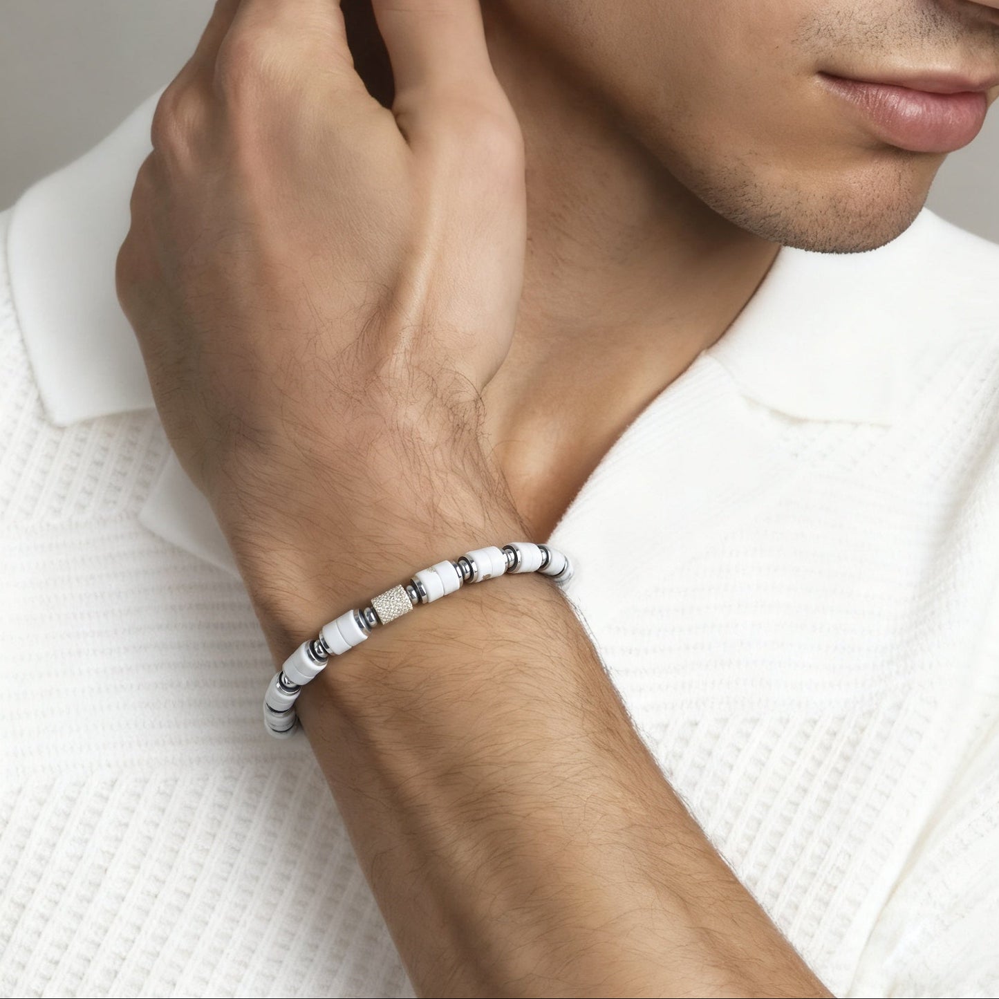 Dainty Howlite Bracelet 6mm