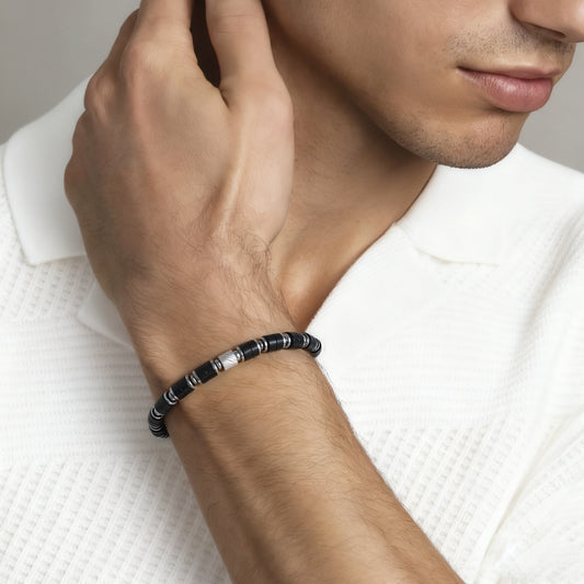 Black Onyx Agate Bracelet 6mm