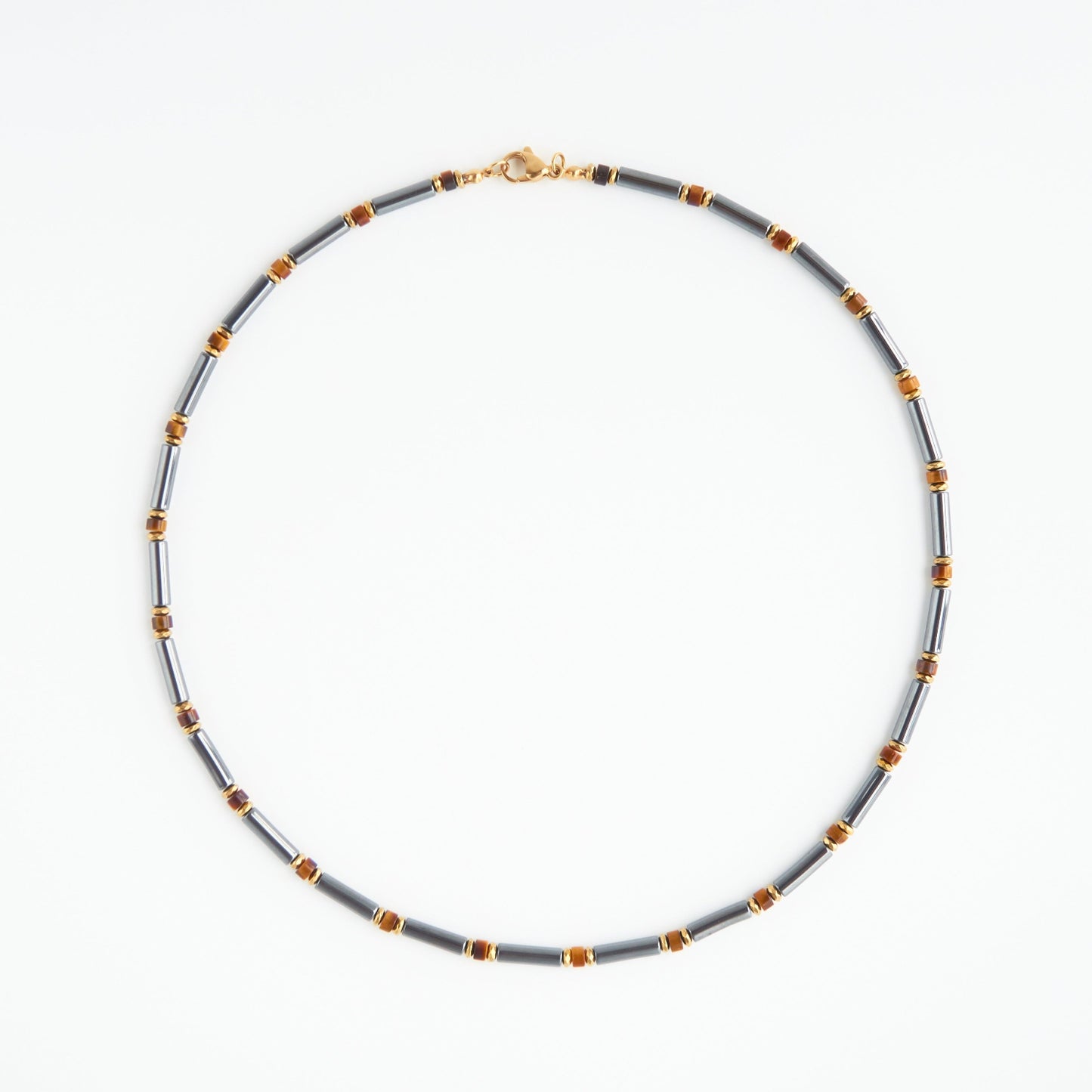 Hematite & Tiger Eye Necklace