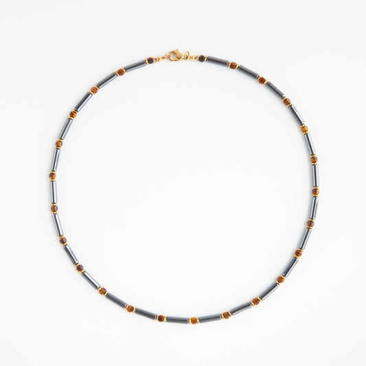 Hematite & Tiger Eye Necklace