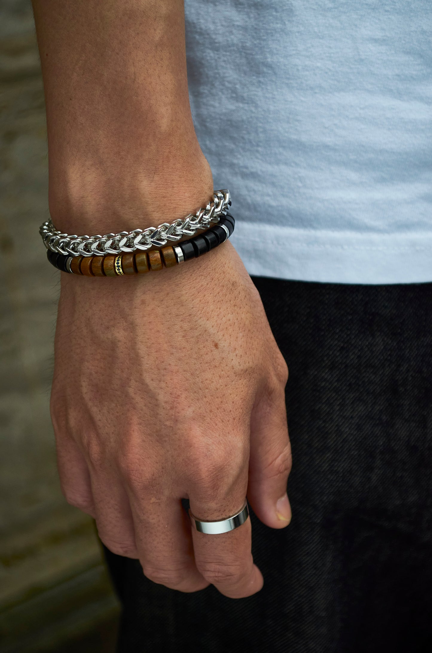 Titanium Steel Cuban Link Bracelet