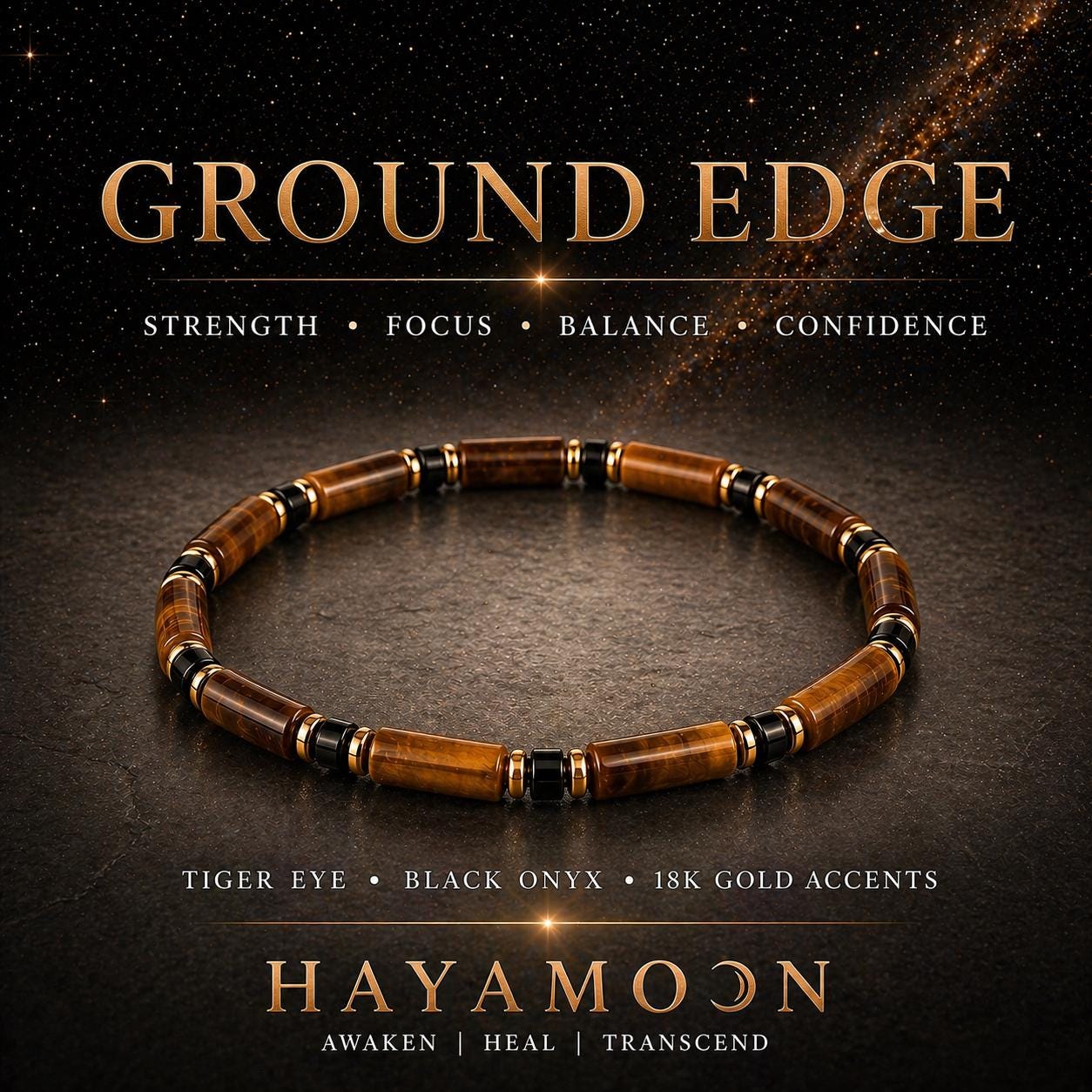 Grounding Edge Bracelet – AAA Tiger Eye & Black Onyx | Men’s Protection Bracelet | Strength, Focus, Confidence | Minimal Luxury Jewelry __etsy:7964713370