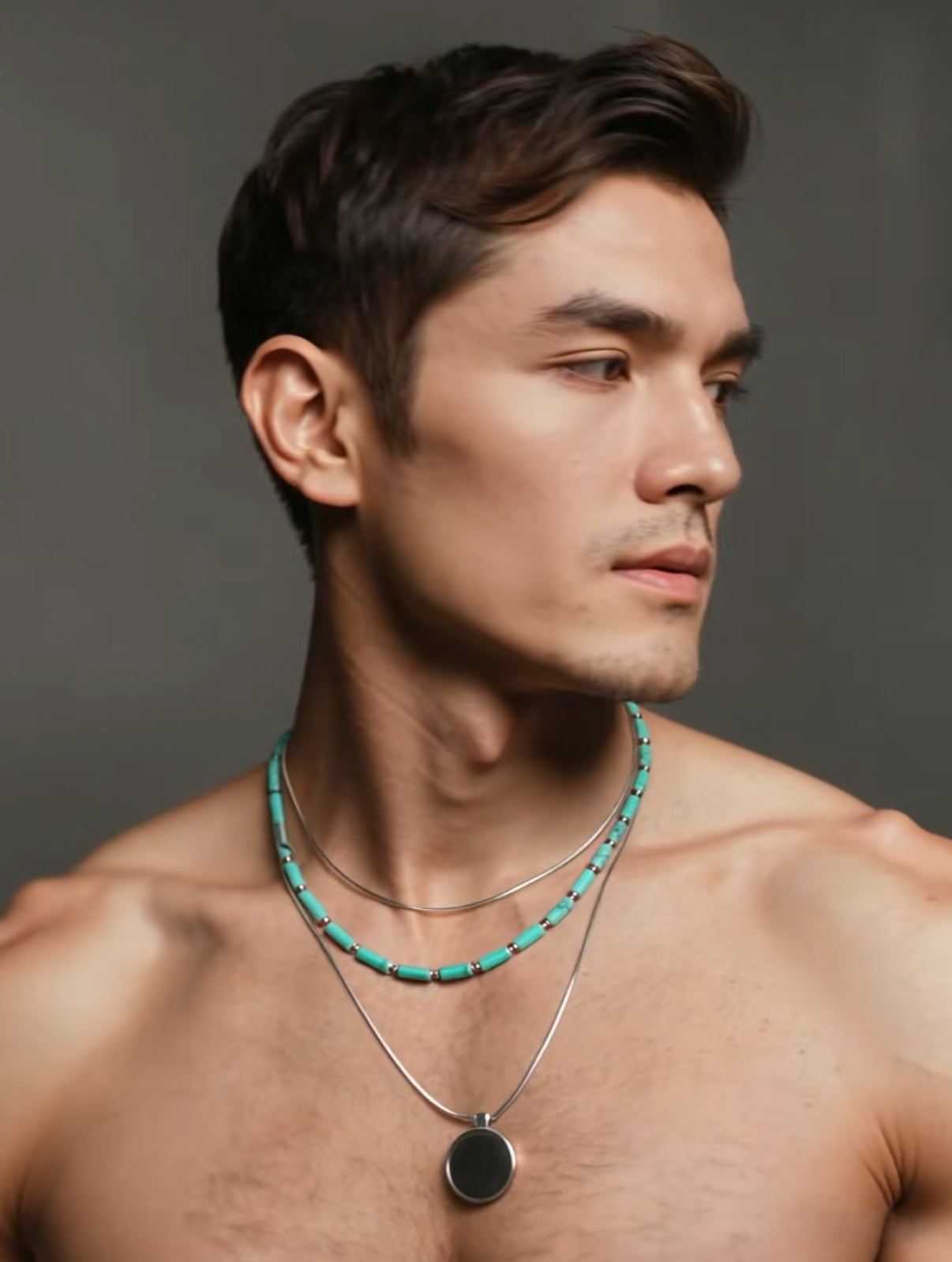 Dainty Turquoise Tube Necklace