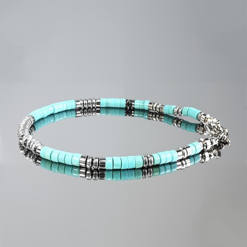 Dainty Turquoise Lobster Clasp Bracelet