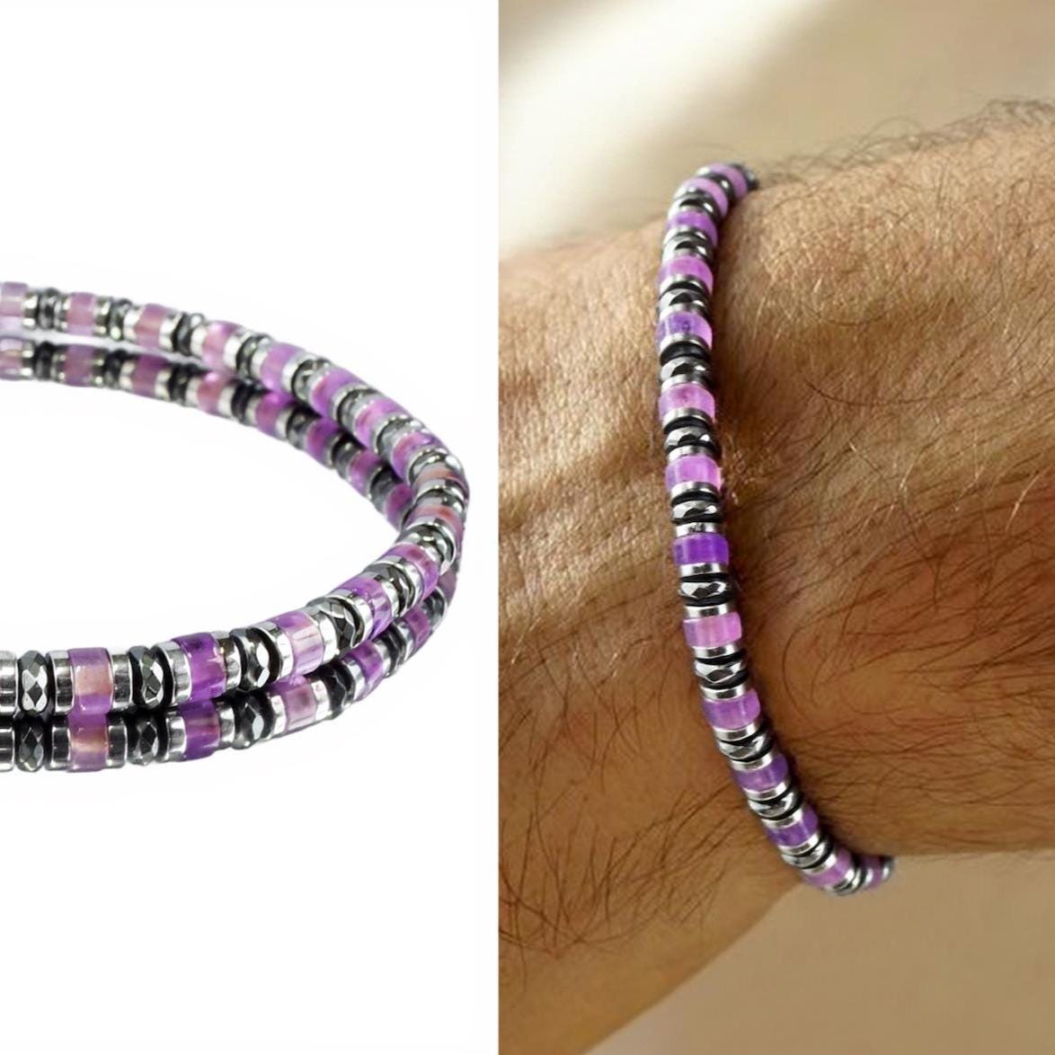 Dainty Amethyst Gold Plated Bracelet