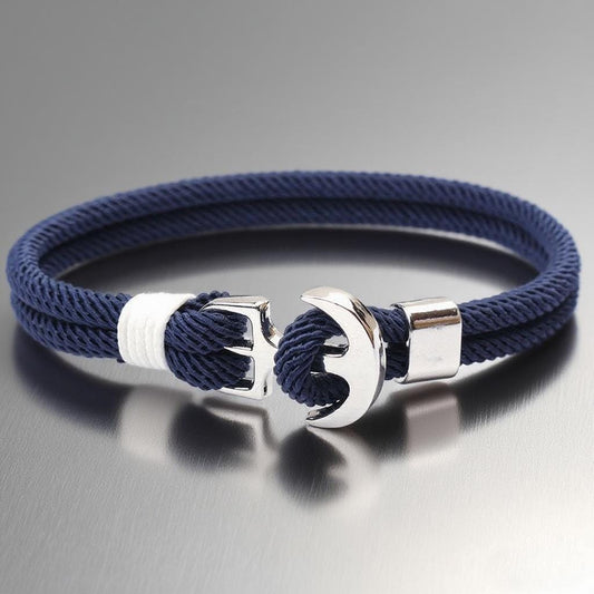 Anchor Tide Adjustable Braided Rope Bracelet