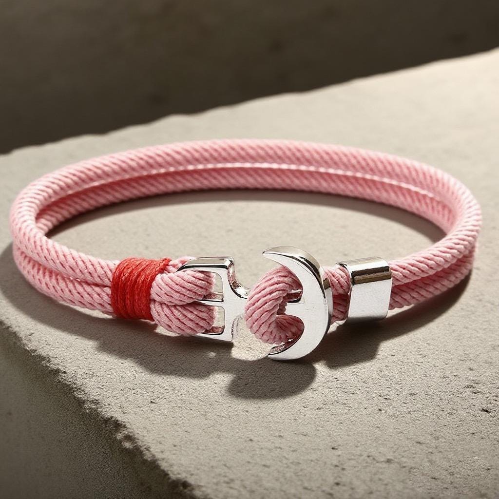 Anchor Tide Adjustable Braided Rope Bracelet
