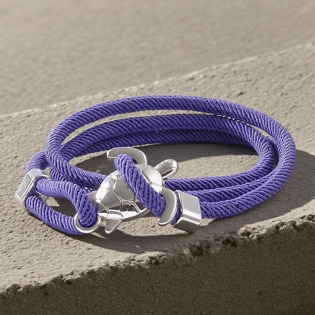 Guardian Shell Adjustable Braided Rope Bracelet