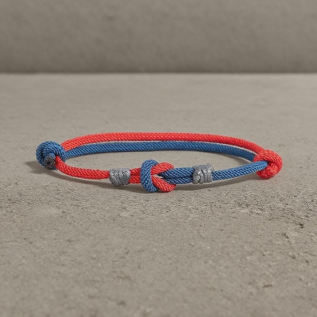 Hercules Knot Adjustable Braided Rope Bracelet