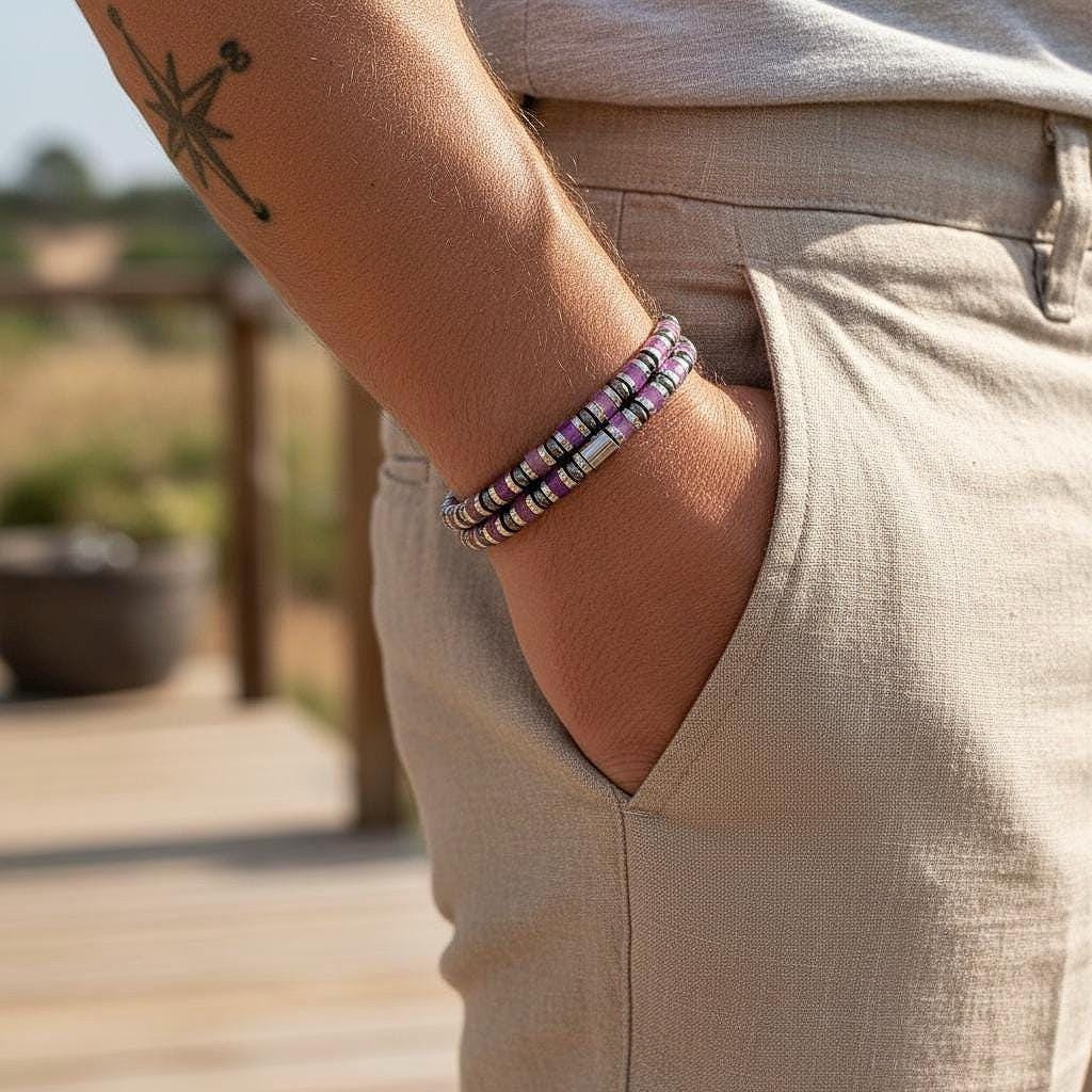 Dainty Amethyst Gold Plated Bracelet