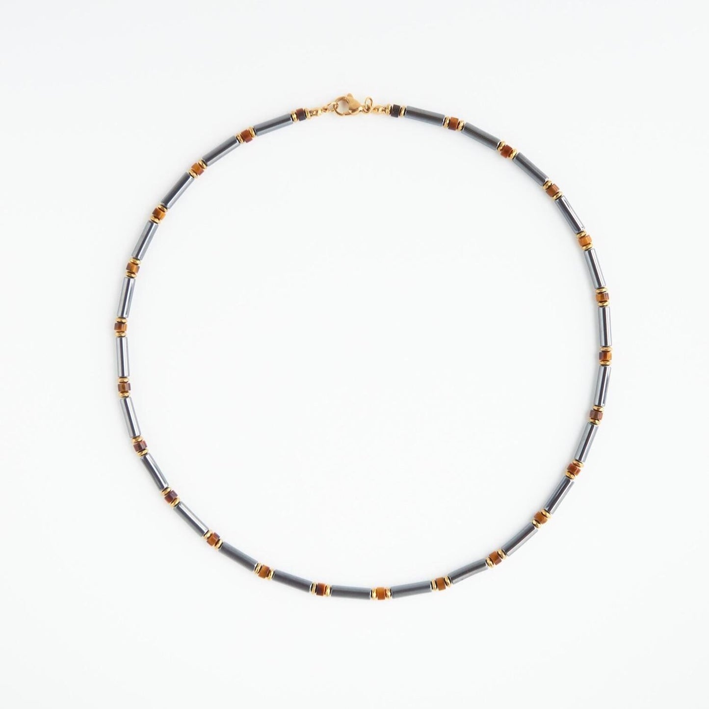 Hematite & Tiger Eye Necklace