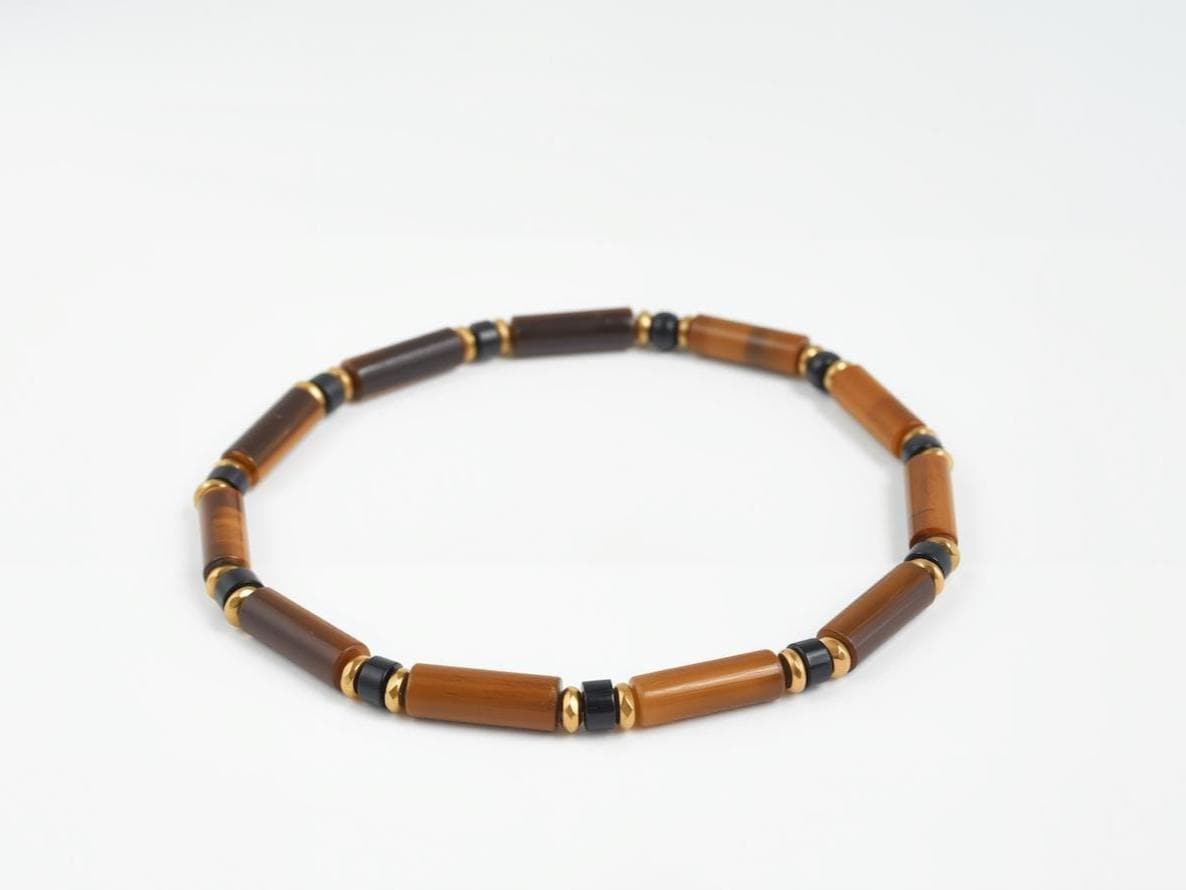 Tiger Eye & Black Onyx Bracelet, Natural Gemstone Protection Jewelry, Spiritual, Healing, Powerful, Mens, Gift for Him