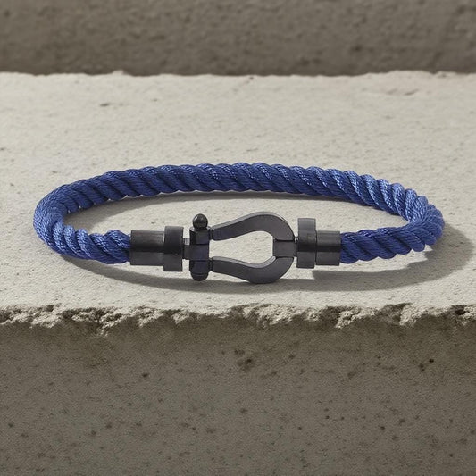 Anchor Core Adjustable Braided Rope Bracelet