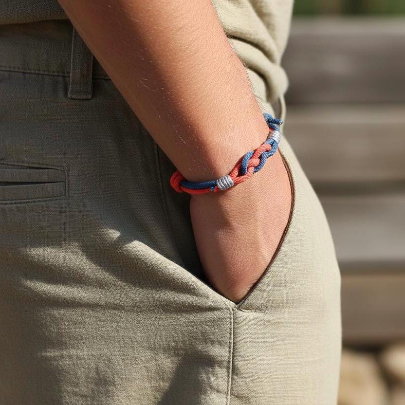 Hercules Knot Adjustable Braided Rope Bracelet