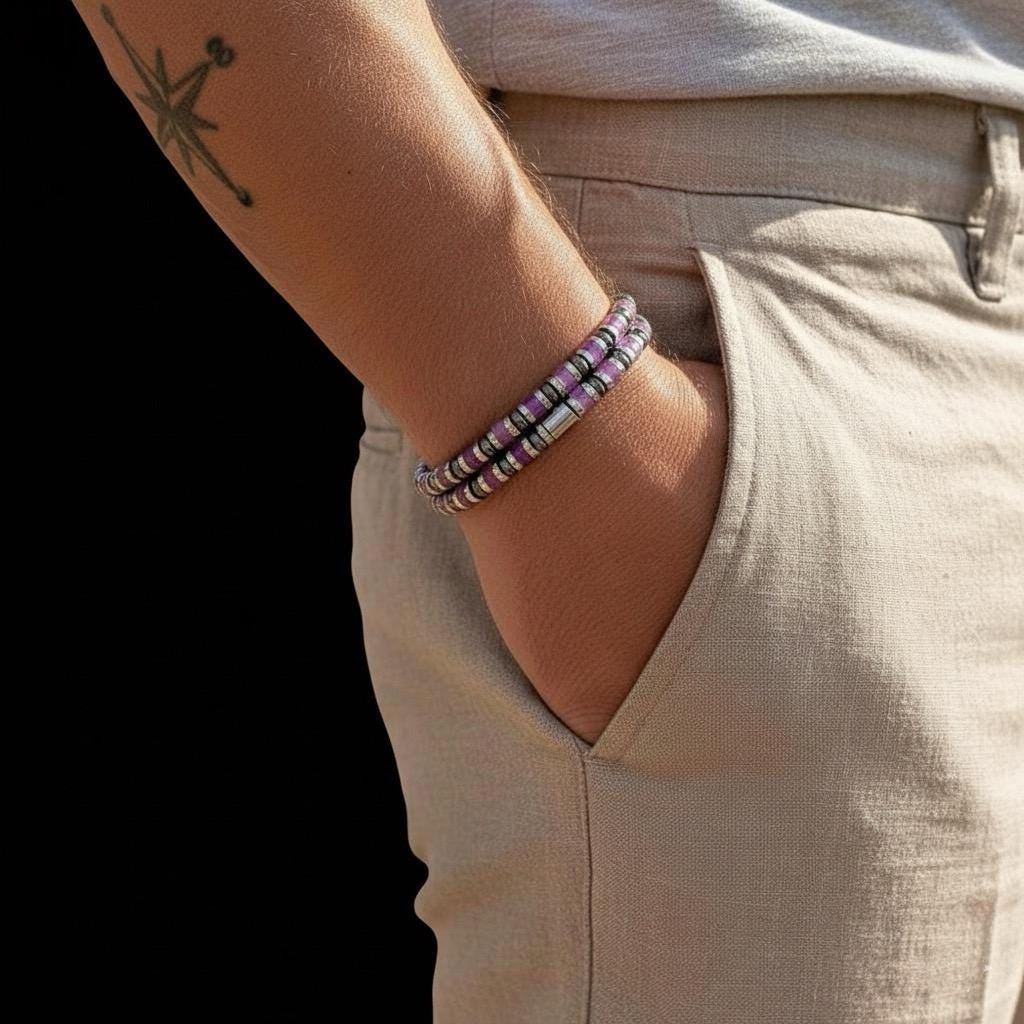 Dainty Amethyst Gold Plated Bracelet