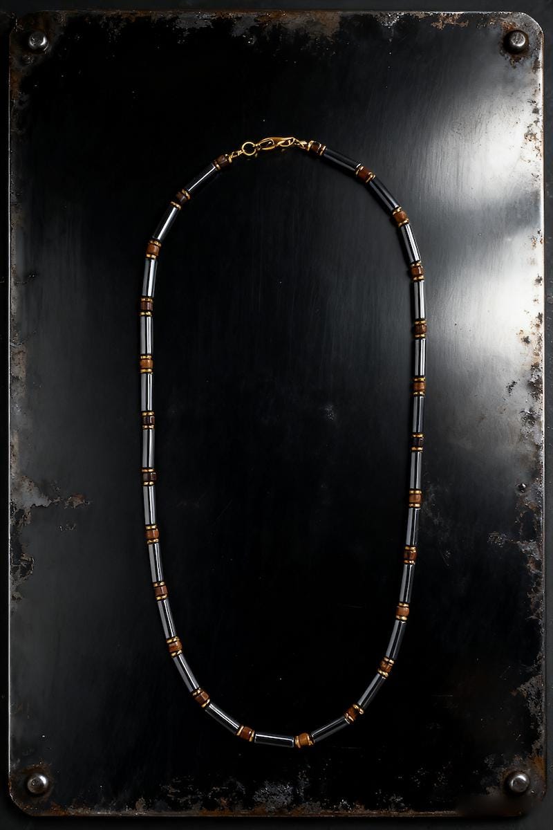 Hematite & Tiger Eye Necklace