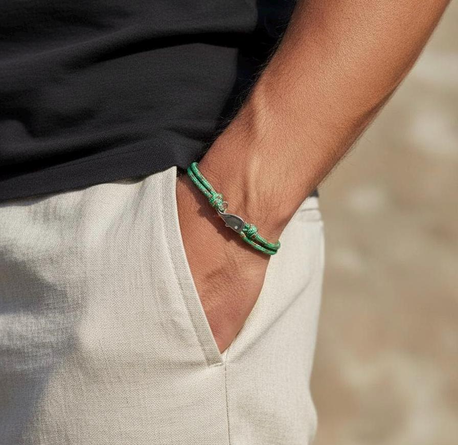 Tidekeeper Adjustable Braided Rope Bracelet