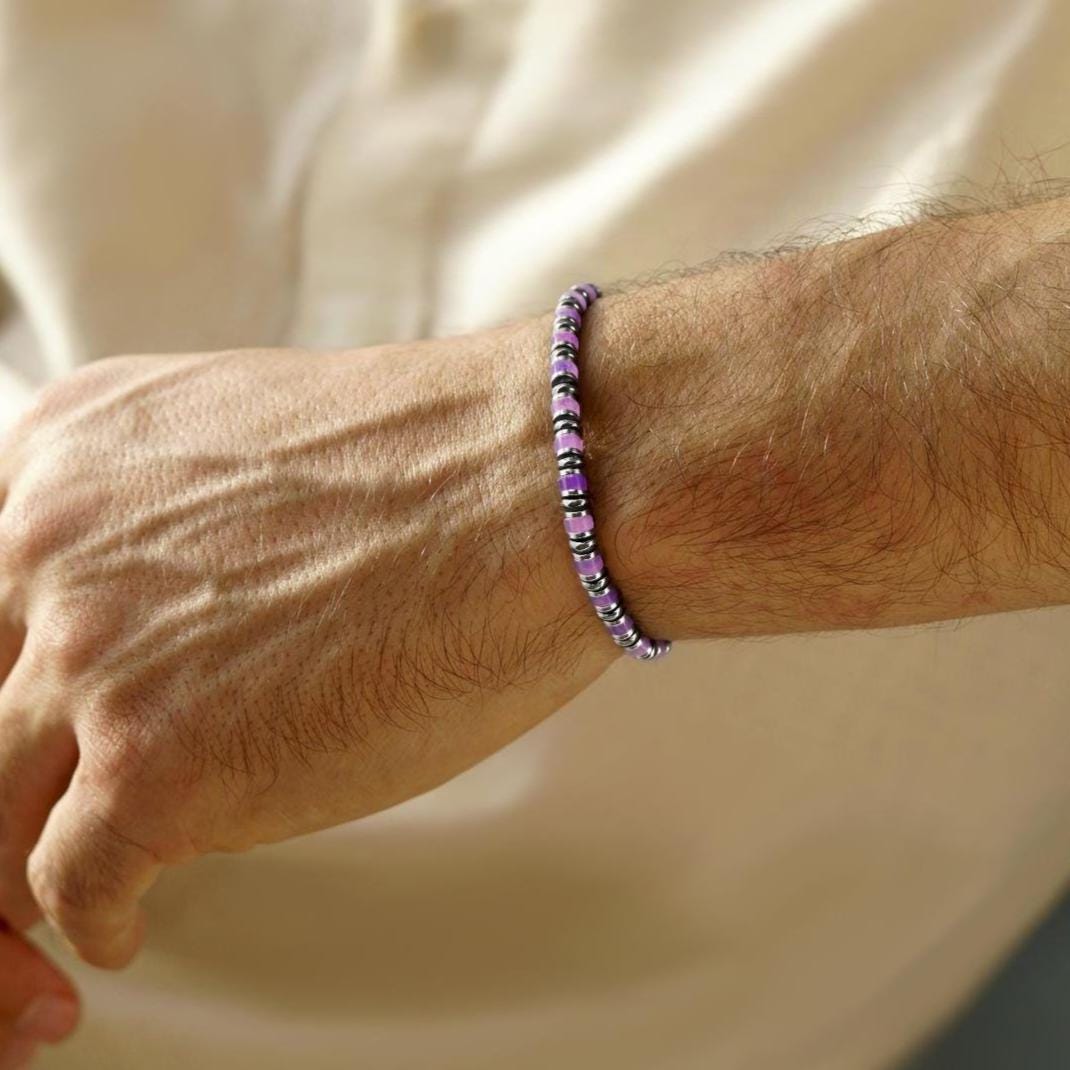 Dainty Amethyst Gold Plated Bracelet